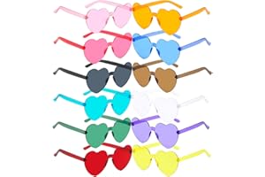 XINCHEN Herz Sonnenbrille Partybrille Set Herz Sonnenbrille Jga Brille Team Braut Armbänder,Für Halloween,Fasching,Geburtstagsfeier Party.
