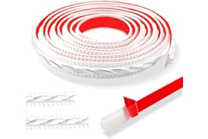 ZTOWOTO 300cm Modanatura Adesiva Vintage Pattern 3d-Flessibile Bordo Adesivo Per Pareti Autoadesivo,Impermeabile Striscia Adesiva Muro Decorativa Per Specchio Ideale Per Porta, Armadio(2cm-Bianco con Argento)