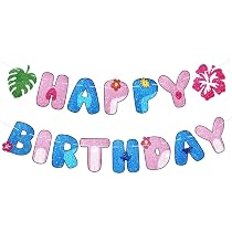 Banderole Joyeux Anniversaire Thème Chien Bleu - Décorations De Fête Enfants - 20x15cm - Papier