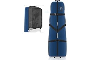 RIOROO Sac de Voyage de Golf avec roulettes Oxford Robuste, résistant à l’Usure et étanche Étui de Sac de Voyage Durable et rembourré pour Les Clubs, Facile à Transporter ou à Rouler