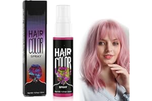 YANZEFEI Temporary Hair Colour Spray,Crazy Pink Color Hair Spray -Crazy Pink Temporary Coloured Hair Spray Instant Styling,Washable Hair Dye Spray Instant Hair Dye for Halloween,Cosplay, Easy to Color, 30ml