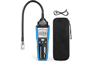 Gas Leak Detector MESTEK Portable Combustible Gas Sniffer of Propane Methane LPG LNG Fuel Natural Gas with Audible & Visual Alarm Handheld Rechargeable for Home Kitchen Gas Station Camper