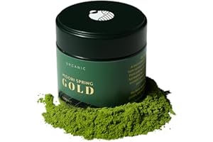 Midori Spring Organic Ceremonial Matcha - GOLD CLASS - 1st Harvest Premium Japanese Matcha Green Tea Powder [Certified Organic, Vegan] (30g)