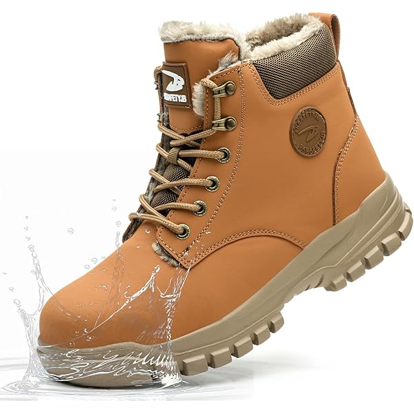 Veiligheidslaarzen Heren Dames Waterdicht Veiligheidsschoenen Warm Gevoe Werkschoenen Werklaarzen met Stalen Neus Antislip, Groen, 42 EU