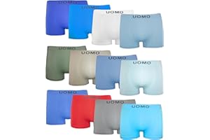 Channo Calzoncillos Niño Boxer Sin Costura UOMO – Pack