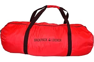 ‎BACKPACK LOCKER Backpack Locker Dachbox Tasche – Wasserabweisende Dachgepäckträger Tasche für Auto, Robuster Dachbox Organizer mit Reißverschluss, Vielseitige Duffel Bag für Reisen & Camping, Rot, 160 Liter