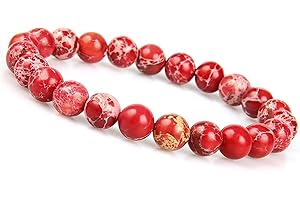 GD GOOD.DESIGNS EST. 2015 GD GOOD.designs Chakra Perlenarmband aus 8 mm Meeressediment Jaspis Natursteinen I Einfarbiges Perlen Chakraarmband