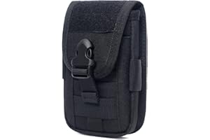 Azarxis Pochette Tactique Sacoche Ceinture Poche Molle Téléphone Portable Gadget EDC pour Randonnée Sport Plein-Air