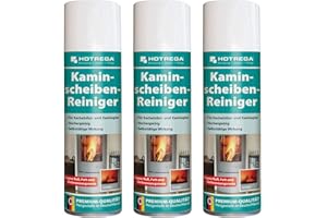 Hotrega H130907 Lot de 3 nettoyeurs pour vitres de cheminée