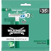 Wilkinson Sword Extra Essential 2 Sensitive tek kullanımlık tıraş makinesi, erkekler i&ccedil;in 5