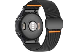 SOLOLUP 22mm Elastic Magnetic Straps for Samsung Galaxy Watch 3 45mm/Gear S3 Band Men Women,Stretchy Nylon Sport Strap for Garmin Venu 3 2/Forerunner 255 265/Vivoactive 4,for Huawei Watch GT 5 4 3 2 Pro 46mm