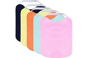 SLOSH Bavoir Imperméable Bébé Élastique Maternelle Lavable Grand Bavoir Bebe Enfant 0 3 ans avec Sangle Col Élastique pour Ecole