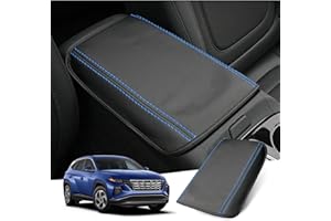GAFAT Hyunda-i Tucson NX4 2021-2023 2024 (Automatico) Copertura per Bracciolo Centrale, Tucson 2023 Protezione per Braccioli, Rivestimento in Pelle PU, Compatibile con Accessori Hyundai Tucson (Blu)