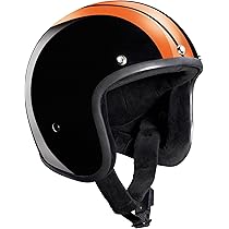 Casco Moto Aperto BANDIT Jet Classic - Stile Custom Biker - Bianco E Nero Lucido Con Visiera - Non Omologato - Leggero E Confortevole - Foto 9