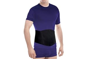 TOROS GROUP MANUFACTURE Pas na przepuklinę brzuszną pępkową gorset ortopedyczny z podparciem pępkowym rozmiar 4 Large czarny