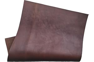 HAPPER STUDIO Rindsleder Zuschnitte 2 mm – Echtleder A1 bis A5 Formate – Hochwertiges Vollnarbenleder aus Italien – Lederplatten zum Basteln, Nähen, Buchbinden, Möbel & Handwerk (Braun, A4 (210 x 297mm))