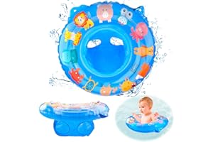 Vibbang Baby Swimming Ring Inflatable Baby Swimming Float Children Waist Float Ring with Float Seat Infant Training Children Swim Waist Float Ring for Age 6-36 months Toddler Kids