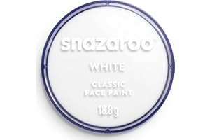 Snazaroo - Peinture Pour Visage et le Corps, Maquillage Pour Visage et Déguisement, Pour Enfants et Adults,Fard 18 ML, Couleur Blanc