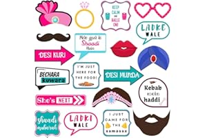 Peacock Supplies - Desi Wedding Photo Props - 20 pack
