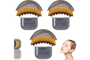 SONGVISON 3 pezzo Spazzola per il contorno del viso linfatico, massaggiatore per il drenaggio linfatico per viso, mento e mascella, spazzola per il viso a secco per migliorare la circolazione design ergonomico