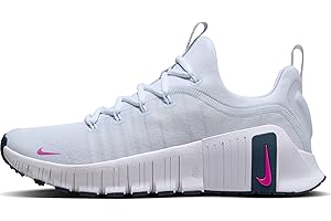 Nike Free Metcon 6 Women's Workout Shoes (FJ7126-004, Football Grey/Armory Navy/Hot Fuchsia)