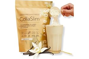 SO BODY CO CollaSlim - Vanilla Meal Replacement Shake - 20 Servings - High Protein Diet Shake with Extra Collagen, Vitamins & Minerals - Balanced Nutrition for Weight Management