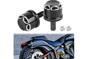 DREAMIZER Vite per sella moto, Vite di fissaggio per sella posteriore per moto, Vite per montaggio parafango posteriore CNC compatibile con Harley Sportster XL883 1200 48 Touring Dyna Softail Glide