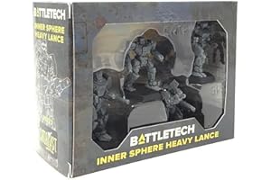 Catalyst Game Labs BattleTech | Miniatures | Inner Sphere Heavy Lance | Expansion | Miniature Game Ages 14+, Black