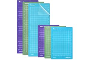 VIKDOOK Tapete de corte para Cricut Joy 4.5 x 12 4.5 x 6.5 pulgadas, agarre variado, adhesivo, ligero, estándar, tapete de agarre fuerte para accesorios Cricut Joy