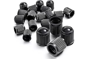 EU AUTO PARTS LTD EU AUTO PARTS Tyre Valve Cap/Plastic Dust Caps/Cover Black for Universal fit Schrader Valves commonly used on Car Tyres, Bikes, Bicycles, Motorbikes Prams and Wheelbarrows (4)