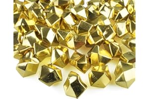 Goodymax® Kristall-EIS 25 mm Gold 50 Stück - EIS Deko Steine Streudeko Diamanten Tischdeko Edelsteine Goldene Hochzeit Granulat