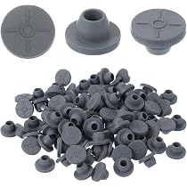 PATIKIL Gummistopfen Konisch Mit Loch | 13–17 Mm | 5 Stück | Für Labor, Flaschen & Reagenzgläser