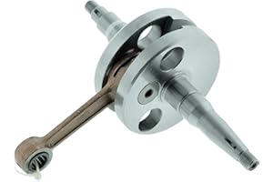 Ost2rad Kurbelwelle für Simson S51 SR50 KR51/2 Schwalbe, Schwarz, Edelstahl oder legierter Stahl, Kohlenstoffstahl, Poliert, 1 Stück