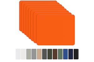 Toppe autoadesive in nylon, 20x15cm 8 piezas OAZ autoadesive, impermeabile, toppa di riparazione impermeabile, per tende, piumino, sacco a pelo, Arancione