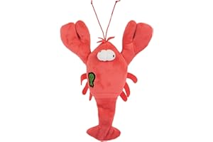 goDog Action Plush Lobster Animated Squeaky Dog Toy, Chew Guard Technology - Red, One Size