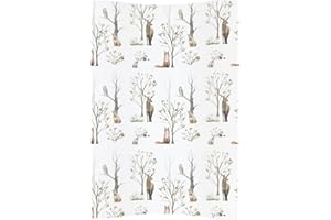 GENERIC Ceba Deluxe Unisex Wedge Anti Roll Nappy Baby Changing Mat with Curved Sides - New Woodland Animal