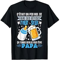 Kiribou T-Shirt Grossesse Papi Dans 9 Mois - Annoncez L'arrivée