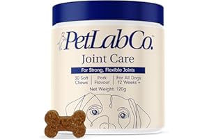 PetLab Co. Joint Care Chews – Daily Joint Supplements For Dogs - Help Promote An Active & Healthy Life - Rich In Glucosamine, Turmeric, Salmon Oil To Support Mobility & Healthy Joints