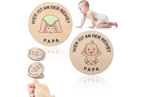 HENGBIRD Geschenke Zur Geburt,Neue Papa Mama Geschenke Entscheidungsmünze,Schutzengel Entscheidungsmünze,Geschenkidee für Werdende Mütter, Taufgeschenke Jungen, Taufgeschenke für Mädchen (2pcs)