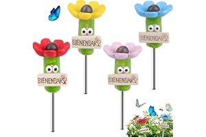 BUKBAS 4 Stück Insektentränke Bienentränke für den Garten, Insect Drinkers, Bienentränke Balkon, Bienentränke für Den Garten, Insektentränke für Vogel, Gartendekoration