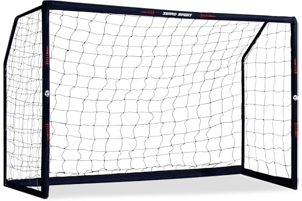 ZERRO Cage de Football 180/240/300, But de Foot de Jardin pour Adultes et Enfants, But de Foot Enfant Extérieur pour la Récréation & l'entraînement