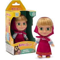 Masha Doll – 12 cm Tall in Red Summer Dress with Matching Scarf ...