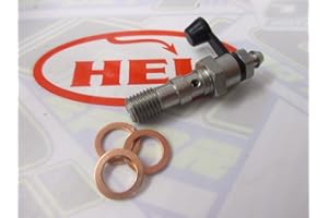 HEL PERFORMANCE HEL Stainless Steel Double Banjo Bolt with Bleed Nipple - M10 x 1.00