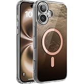 Minesk iPhone 16 Plus i&ccedil;in ShineMag Serisi MagSafe ile Uyumlu G&ouml;z Alıcı ve Şık Metalize Arka Tasarım Y&uuml;ksek Kalite Materyal P