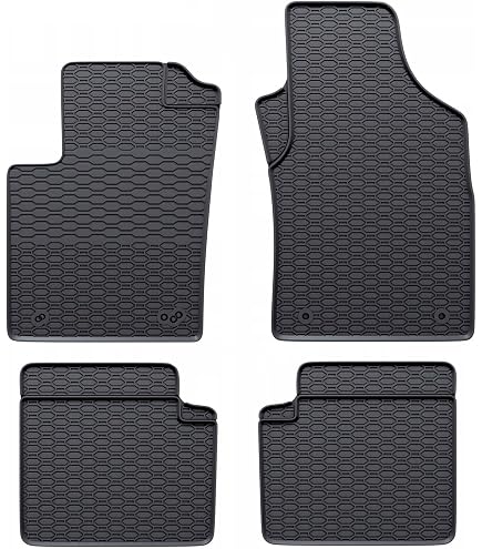 Set di tappetini in gomma anteriori per Fiat 500 (dal 2007