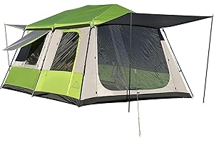 MTENPLAY TENPLAY 2|4|6|8|Person Instant Cabin Tents,Portable Large Family Camping Tent with Rainfly,Vestibule,2 Room4 Doors,Waterproof,Windproof,Easy setup Pop Up for Outdoors Backpacking Hiking Backyard