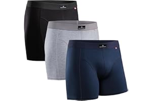 DANISH ENDURANCE Boxer Uomo Cotone Elasticizzato, Boxer a Pantaloncino Comodi e Traspiranti, Cuciture Piatte, con o Senza Patta Frontale, 3 o 10 Paia
