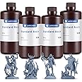 ANYCUBIC 3D Printer Resin LCD UV 405nm Rapid Photopolymer for LCD/DLP/SLA 3D Printers, Grey 4kg