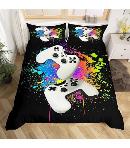 Juego De Ropa De Cama Infantil Con Coches Deportivos - Funda Nórdica 135x200cm + Funda De Almohada, Microfibra Suave
