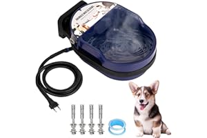 Svauoumu Abreuvoir Chauffant pour Chevaux, Abreuvoir Chauffé éLectriquement, Abreuvoir Automatique avec Flotteur,220 Volt,Abreuvoir Antigel, Abreuvoir Chauffé pour ChèVres,Bovins et Chiens,Volaille